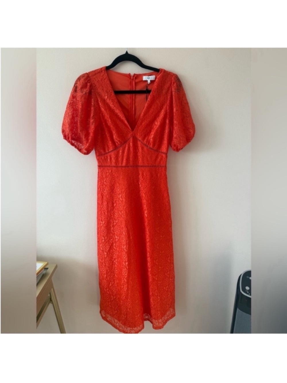 NSR Burnt Orange Lace Dress NWT small